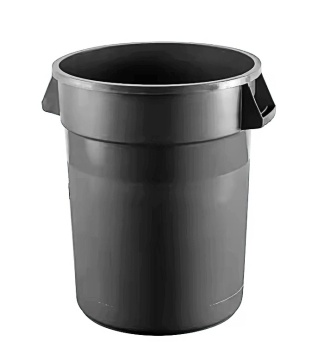 Grey 32 Gal. Round Container